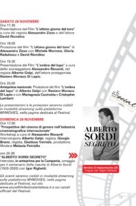 Programma del Social Film Festival ArTelesia 2020